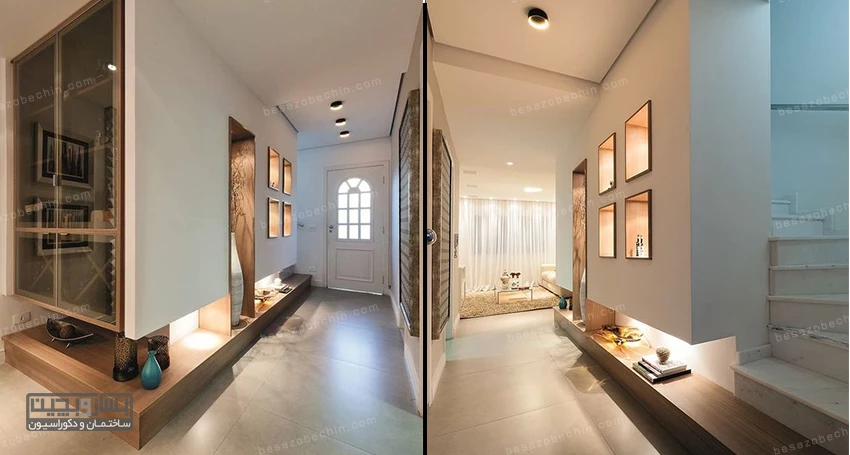 استفاده از تزیینات برای راهروی ورودی منزل