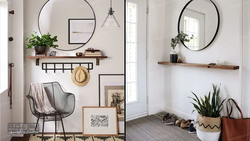 استفاده از شلف و قفسه برای راهروی ورودی منزل