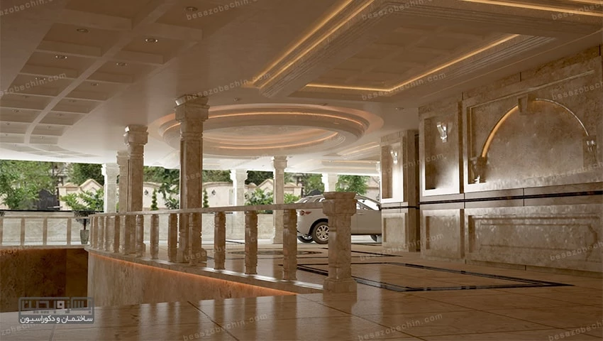 نورپردازی خاص پارکینگ خانه آپارتمانی