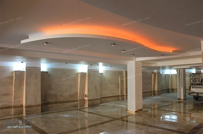 طراحینورپردازی برای پارکینگ آپارتمان