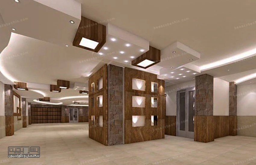 طراحی سقف پارکینگ آپارتمان