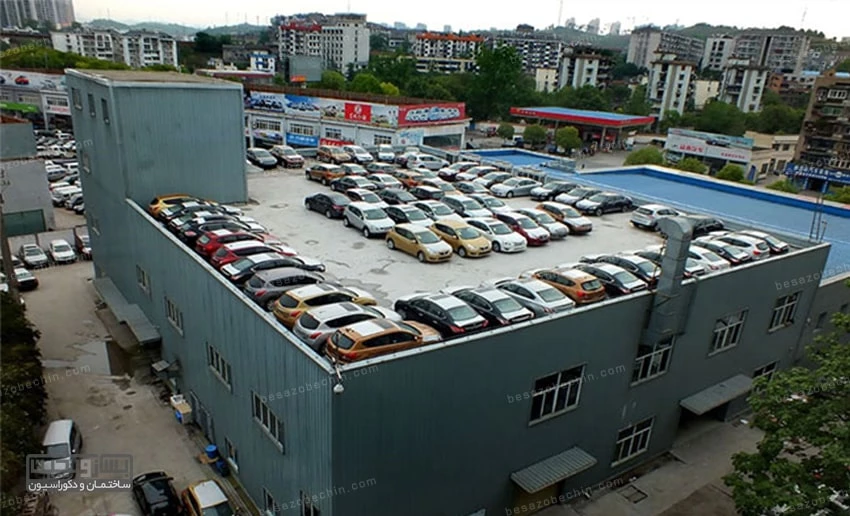 طراحی پارکینگ روی پشت بام