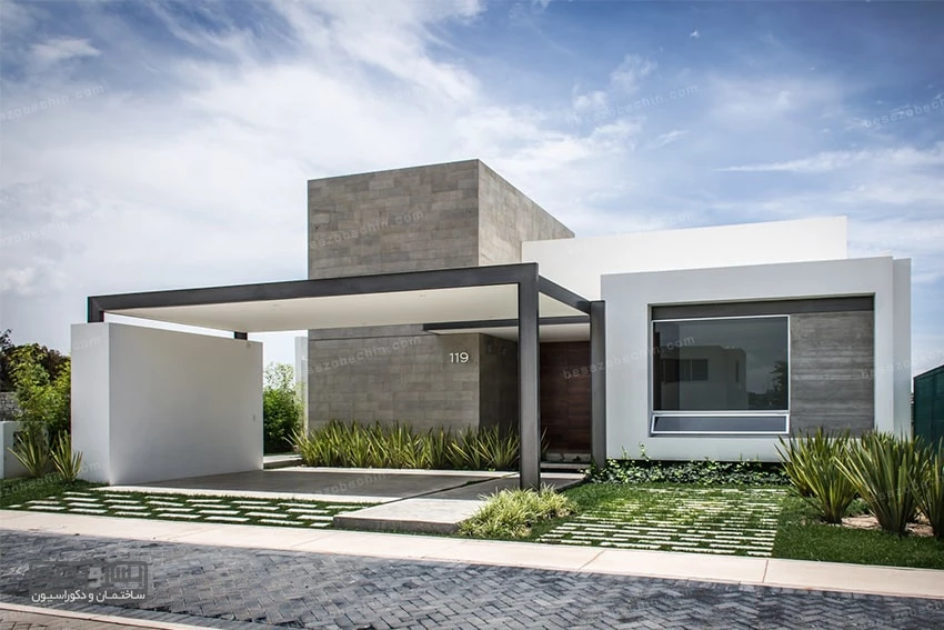 طراحی پارکینگ خانه مدرن و وبلایی