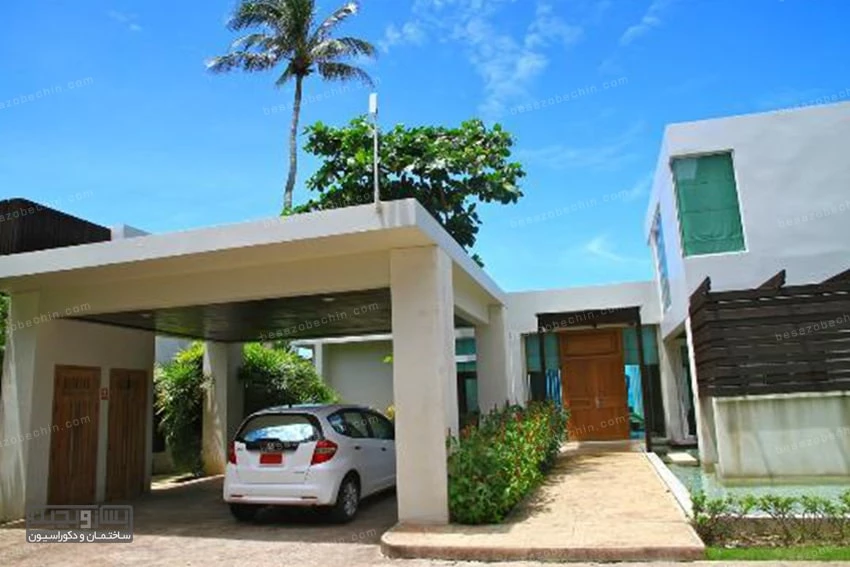 طراحی پارکینگ خانه مدرن و امروزی