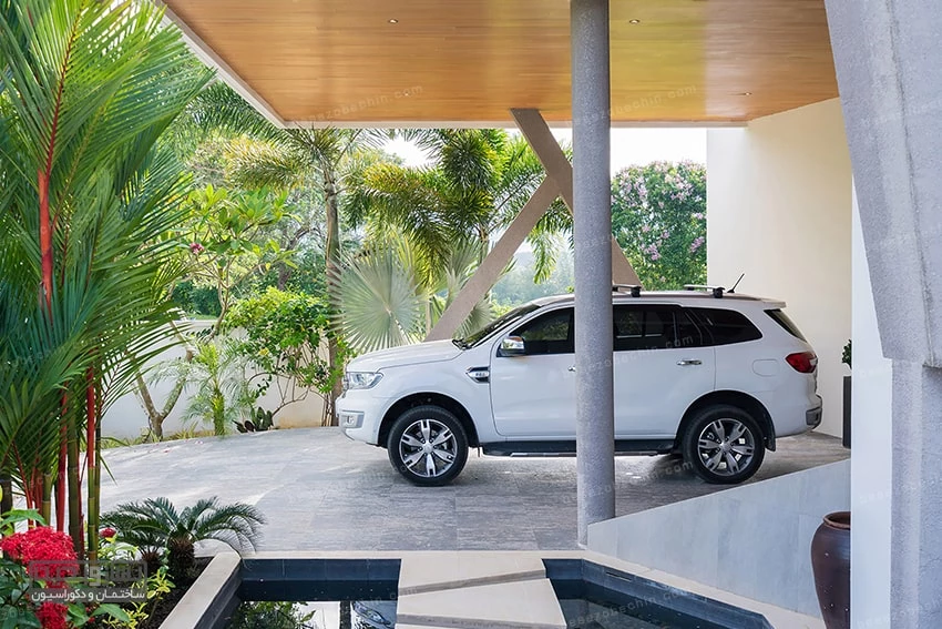 طراحی پارکینگ منزل وبلایی