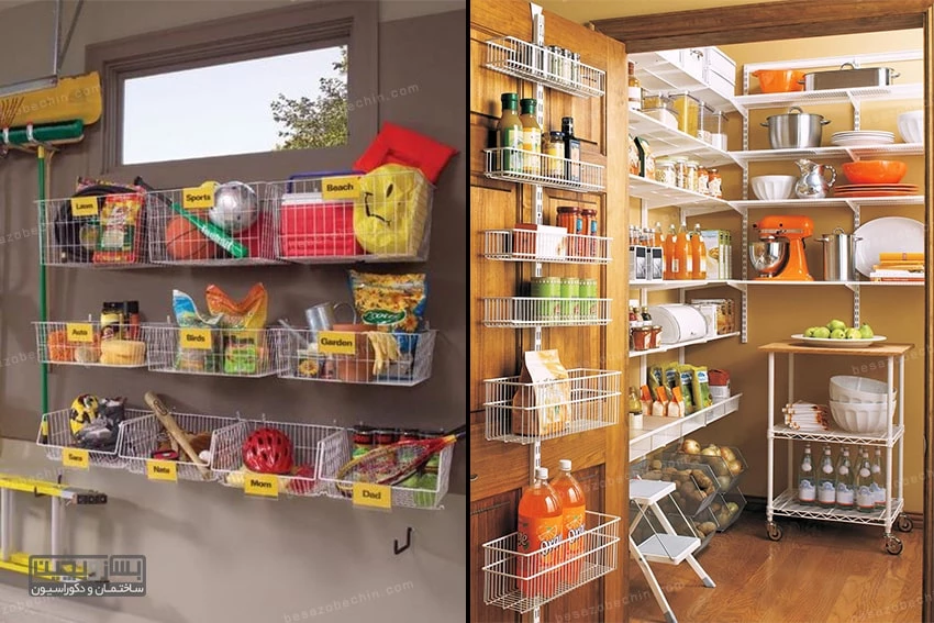 دیوارهای انباری کوچک خانه