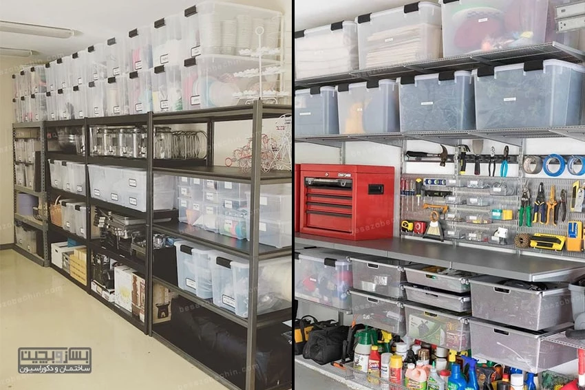 طراحی قفسه و داربست برای انباری کوچک خانه