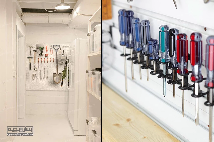 طراحی فضای دیوار اتاق انباری