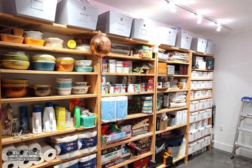 قفسه بندی انباری کوچک منزل