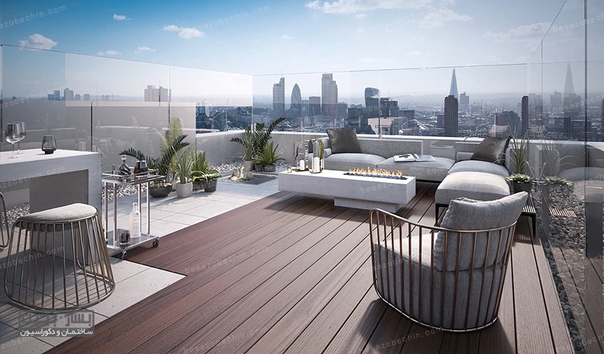 روف گاردن مدرن - مدل پنجم