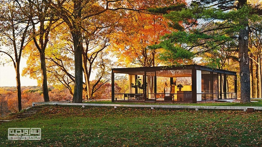 خانه شیشه ای در نیوکانن از بناهای معروف