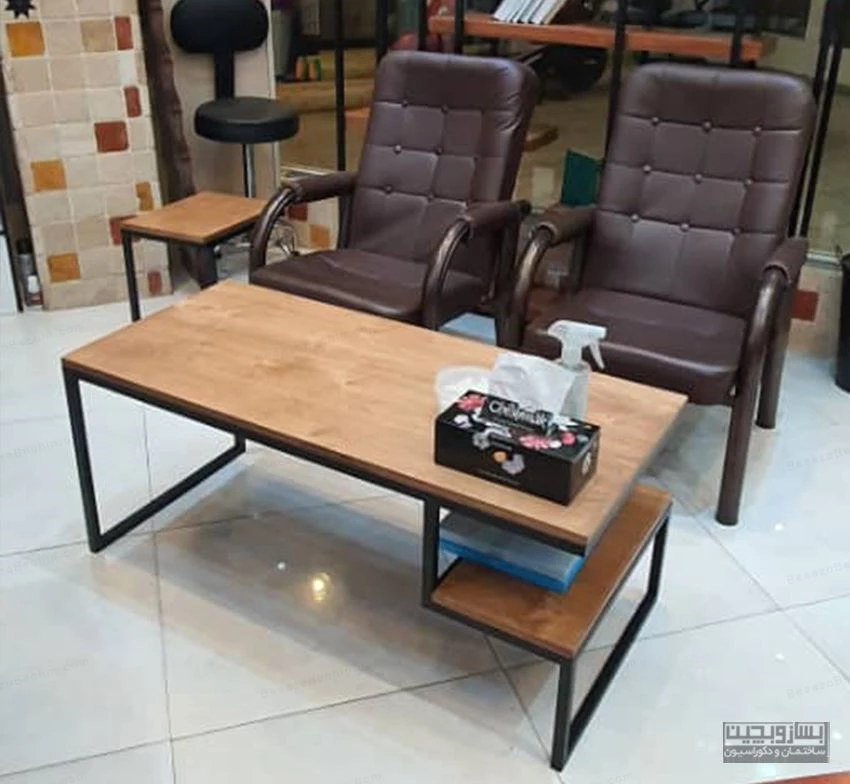 مبلمان ترکیب چوب و فلز