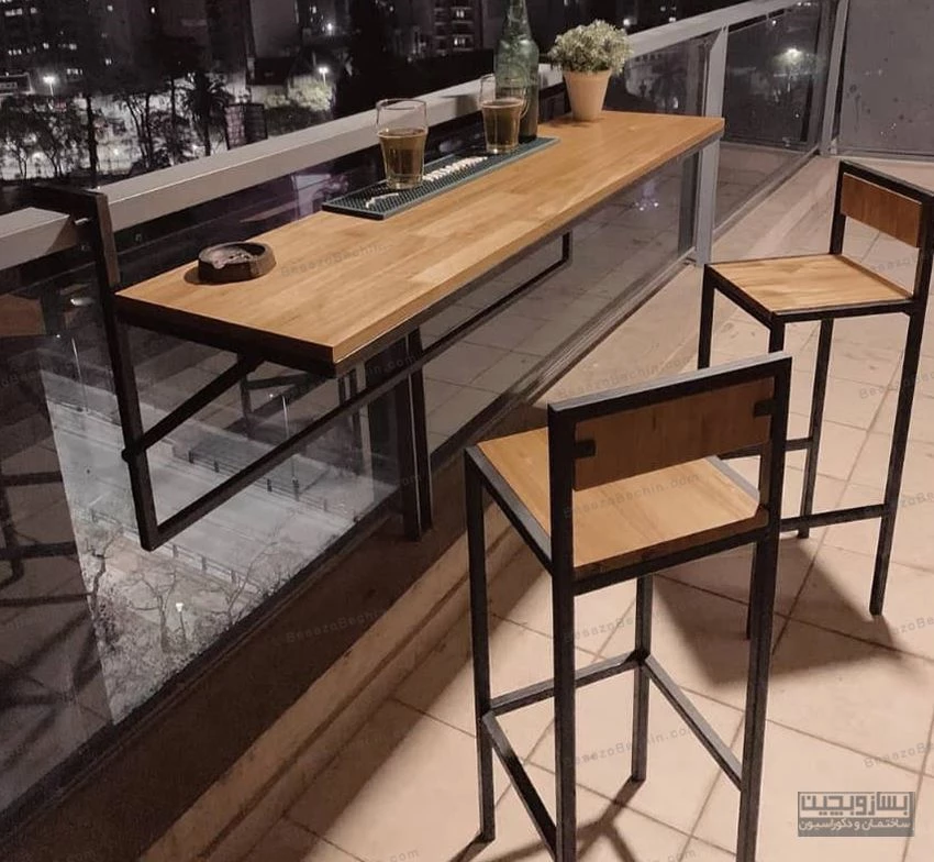 مبلمان چوب و فلز