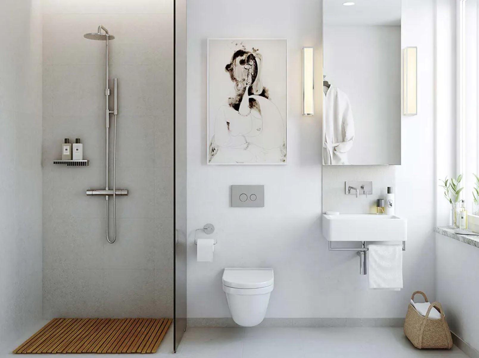 جادوی پنهان در دکوراسیون حمام و سرویس بهداشتی (شیرآلات توکار و فلاش تانک های توکار)