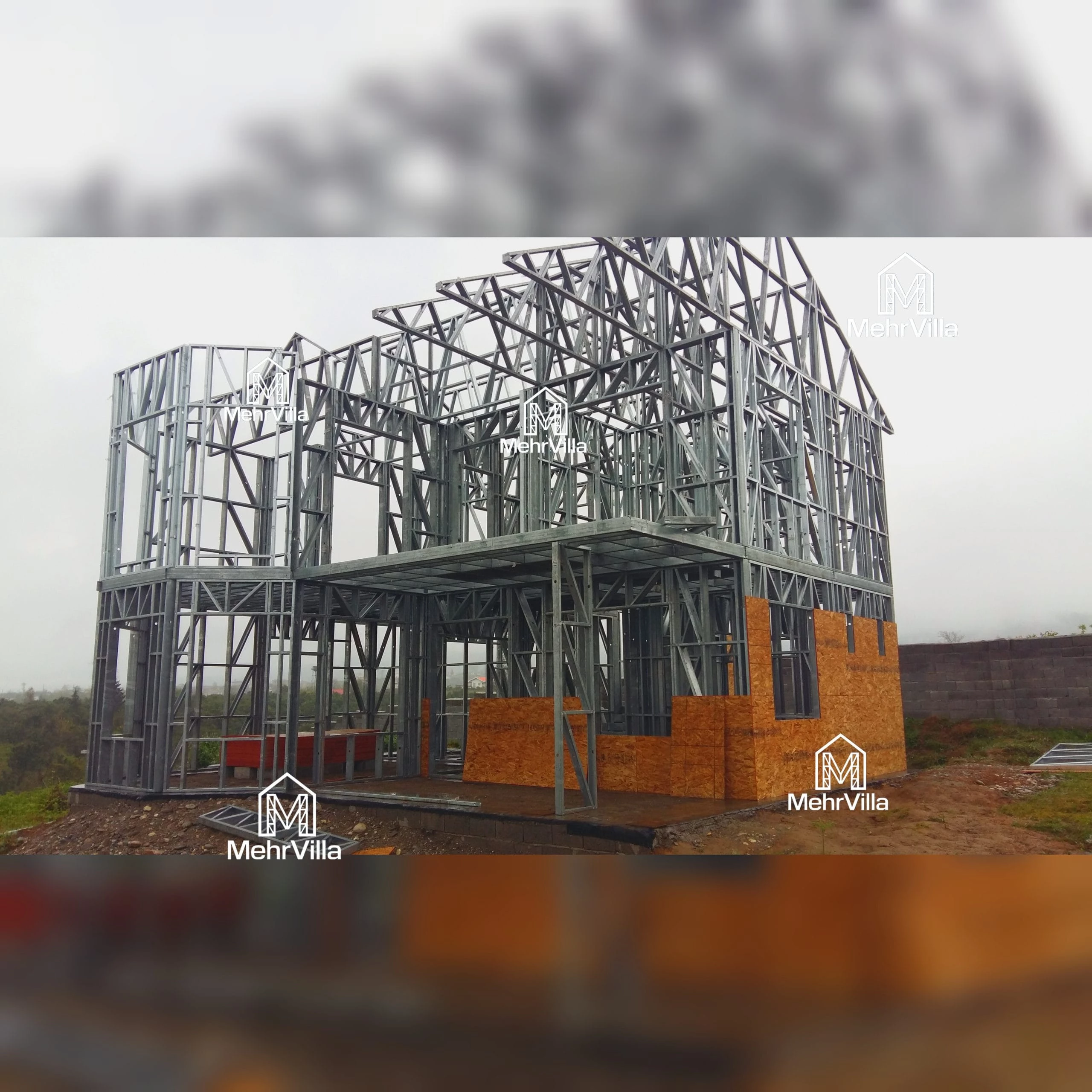 سازه سبک LSF | سازه فولادی LSF | سازه سبک فلزی LSF